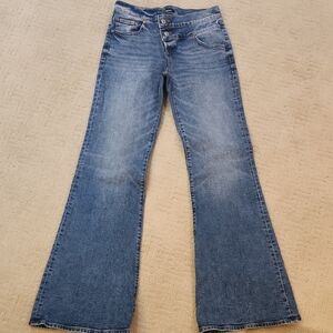 Express Blue Flare & Wide Leg Jeans